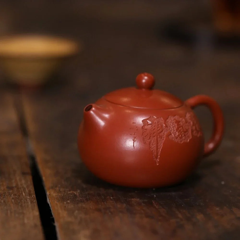 full-handmade-yixing-zisha-teapot-xishi-pot-dahongpao-110150ml-yiqin-tea-house-yiqinteahouse-com-4 - YIQIN TEA HOUSE 一沁茶舍 yiqinteahouse.com
