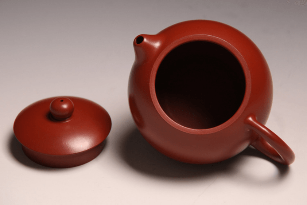 Full Handmade Yixing Zisha Teapot [Xishi Pot] (Dahongpao - 250ml) - YIQIN TEA HOUSE | yiqinteahouse.com | 200-300ml, full handmade zisha teapot, new arrival, plain smooth, teapot, teaware