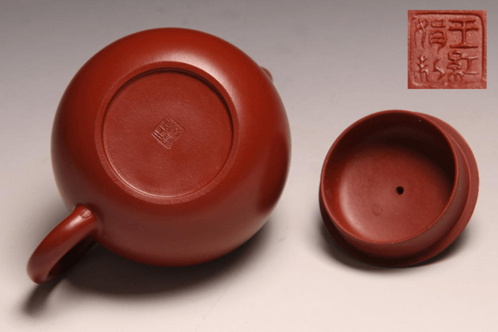 Full Handmade Yixing Zisha Teapot [Xishi Pot] (Dahongpao - 250ml) - YIQIN TEA HOUSE | yiqinteahouse.com | 200-300ml, full handmade zisha teapot, new arrival, plain smooth, teapot, teaware