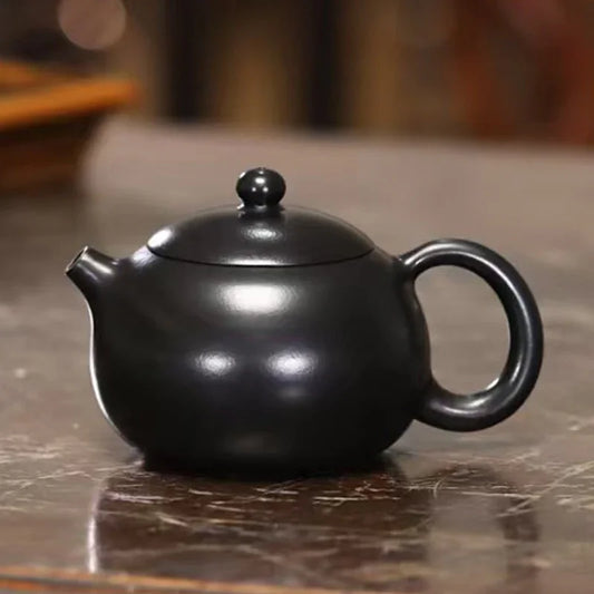 全手工宜兴紫砂茶壶 [西施壶] (黑泥 - 270ml)