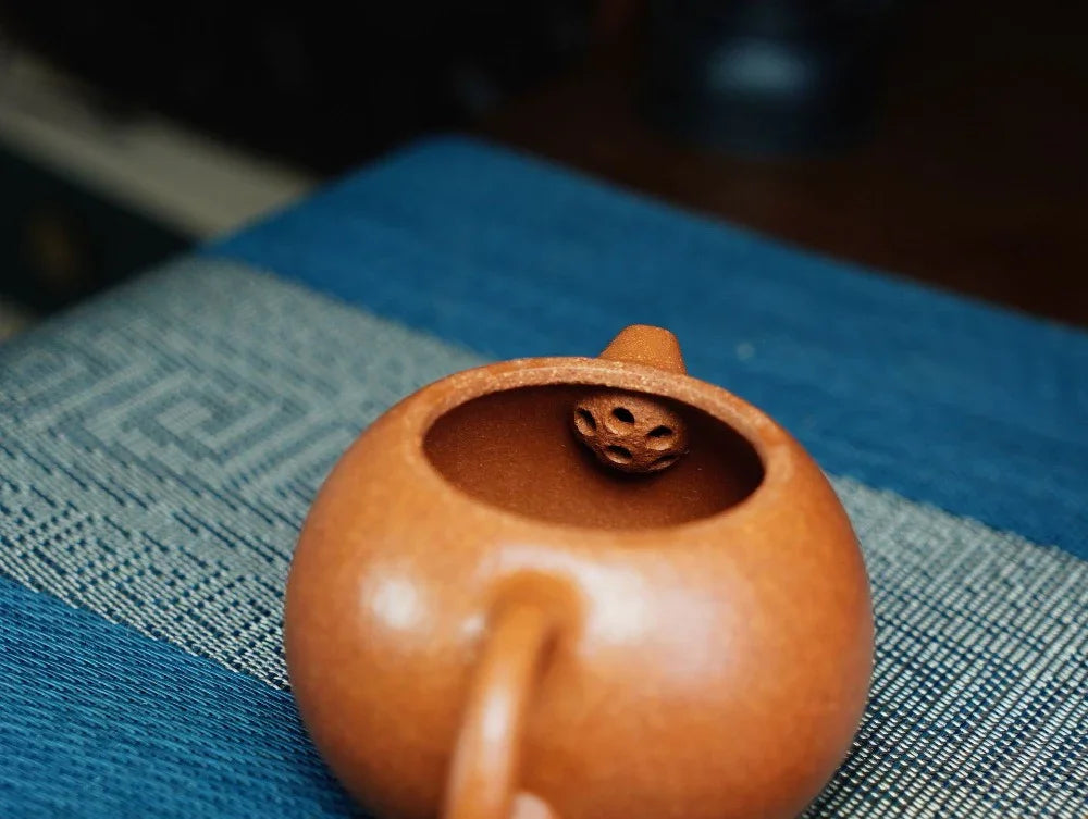 Full Handmade Yixing Zisha Teapot [Xishi Pot] (Jiang Po Ni - 190ml) - YIQIN TEA HOUSE | yiqinteahouse.com | <200ml, full handmade zisha teapot, plain smooth, teapot, teaware