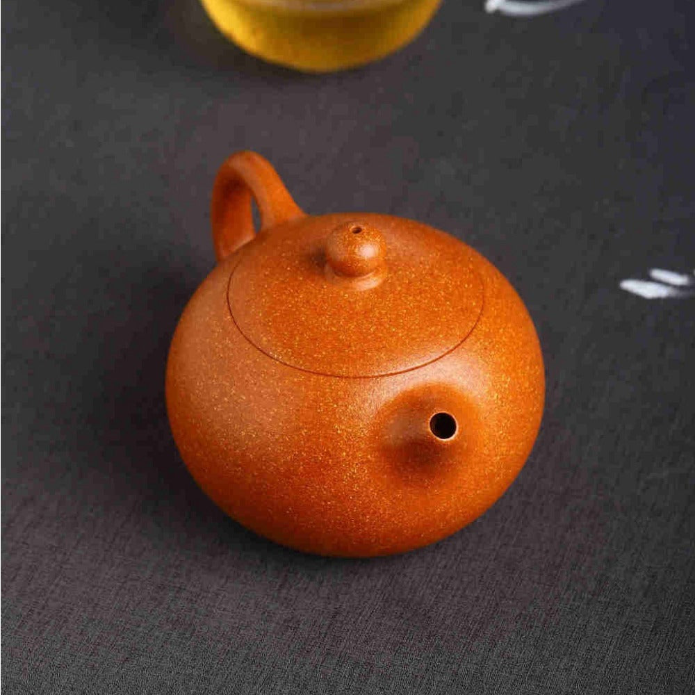 Full Handmade Yixing Zisha Teapot [Xishi Pot] (Jiang Po Ni - 220ml) - YIQIN TEA HOUSE | yiqinteahouse.com | 200-300ml, full handmade zisha teapot, new arrival, plain smooth, teapot, teaware