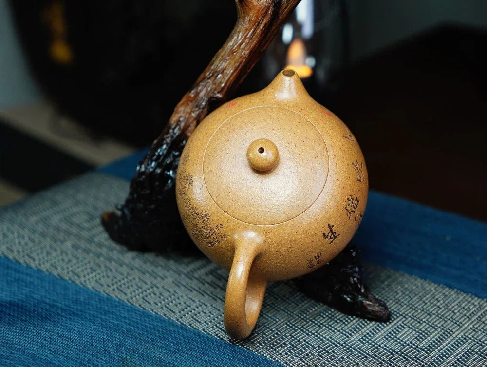Full Handmade Yixing Zisha Teapot [Xishi Pot] (Wucai Lao Duan Ni - 250ml) - YIQIN TEA HOUSE | yiqinteahouse.com | 200-300ml, full handmade zisha teapot, teapot, teaware