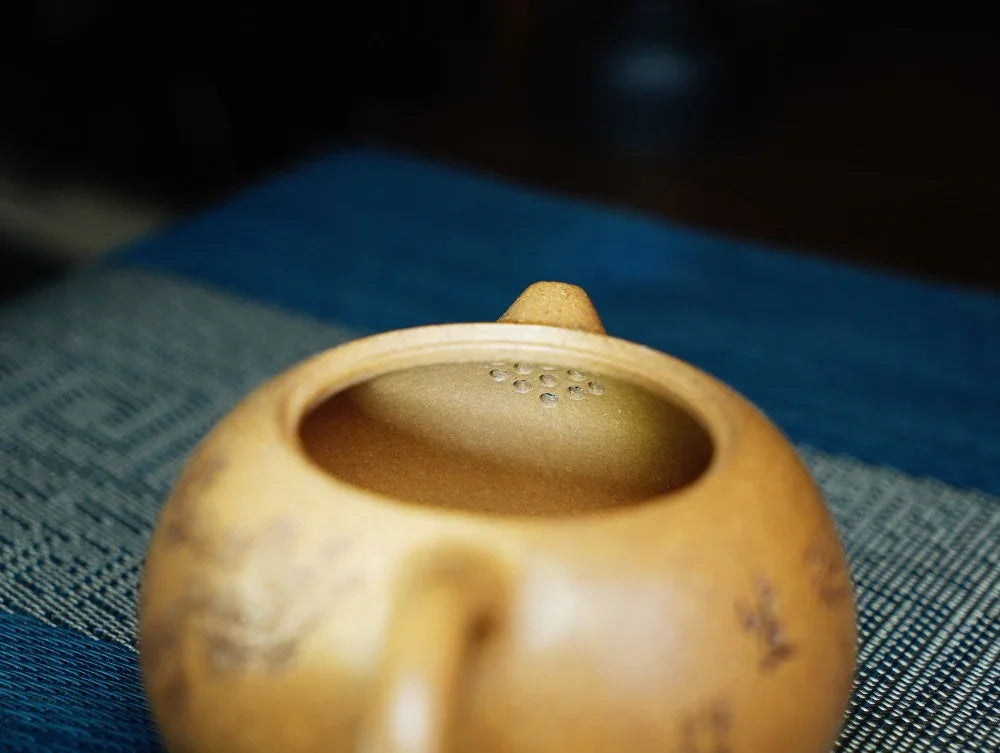 Full Handmade Yixing Zisha Teapot [Xishi Pot] (Wucai Lao Duan Ni - 250ml) - YIQIN TEA HOUSE | yiqinteahouse.com | 200-300ml, full handmade zisha teapot, teapot, teaware