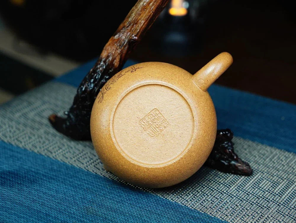 Full Handmade Yixing Zisha Teapot [Xishi Pot] (Wucai Lao Duan Ni - 250ml) - YIQIN TEA HOUSE | yiqinteahouse.com | 200-300ml, full handmade zisha teapot, teapot, teaware