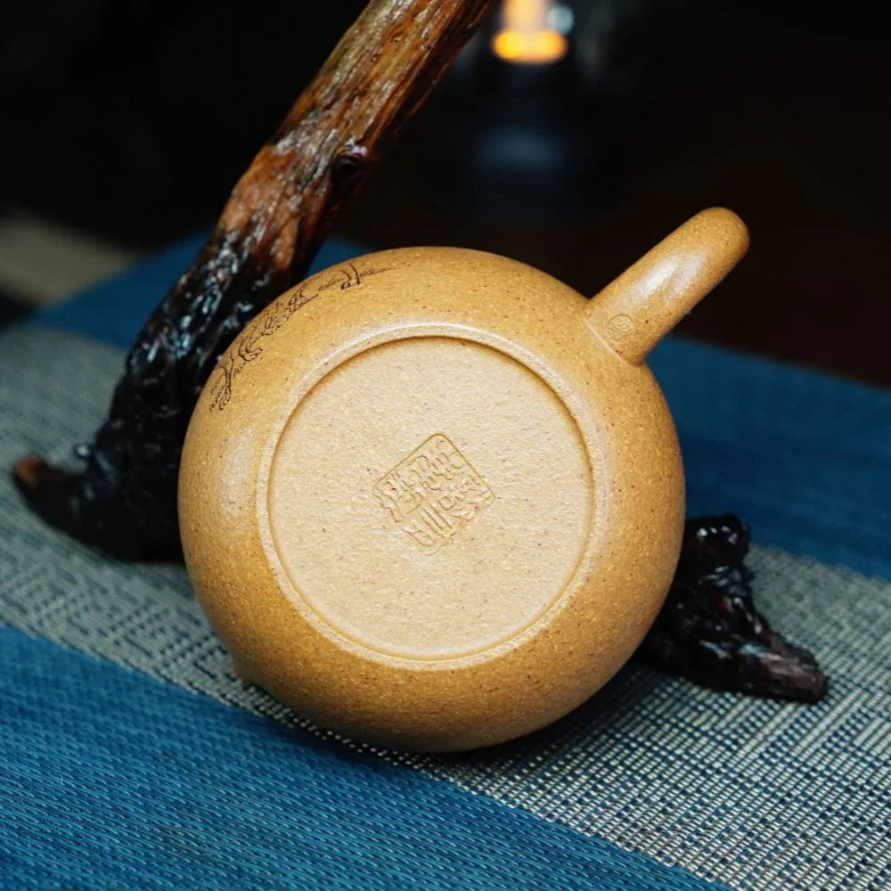 Full Handmade Yixing Zisha Teapot [Xishi Pot] (Wucai Lao Duan Ni - 250ml) - YIQIN TEA HOUSE | yiqinteahouse.com | 200-300ml, full handmade zisha teapot, teapot, teaware