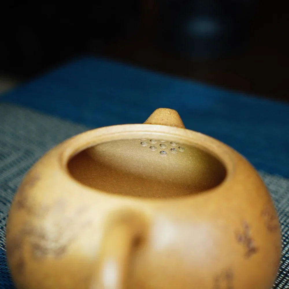 Full Handmade Yixing Zisha Teapot [Xishi Pot] (Wucai Lao Duan Ni - 250ml) - YIQIN TEA HOUSE | yiqinteahouse.com | 200-300ml, full handmade zisha teapot, teapot, teaware