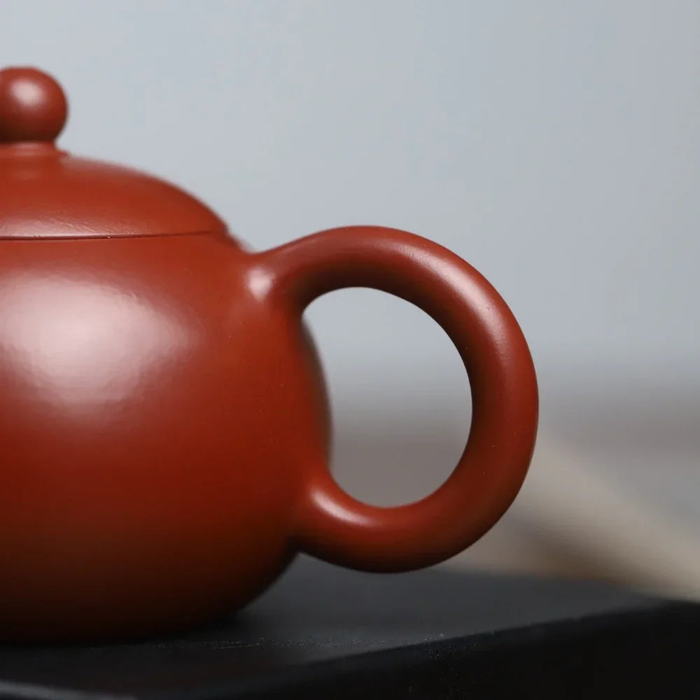 Teiera Yixing Zisha interamente fatta a mano [Xishi Pot] (Zhu Ni - 130ml)