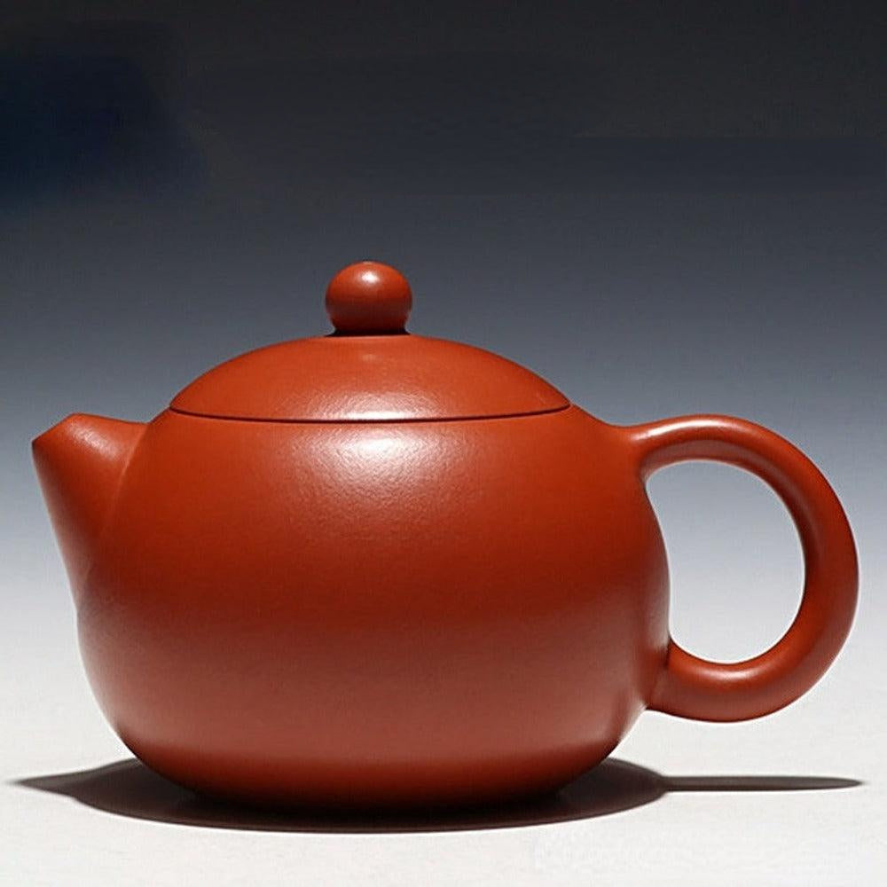 Full Handmade Yixing Zisha Teapot [Xishi Pot] (Zhu Ni - 260ml) - YIQIN TEA HOUSE | yiqinteahouse.com | 200-300ml, full handmade zisha teapot, new arrival, plain smooth, teapot, teaware