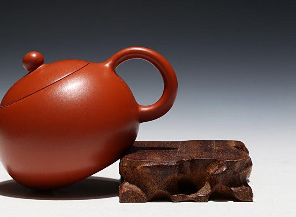 Full Handmade Yixing Zisha Teapot [Xishi Pot] (Zhu Ni - 260ml) - YIQIN TEA HOUSE | yiqinteahouse.com | 200-300ml, full handmade zisha teapot, new arrival, plain smooth, teapot, teaware