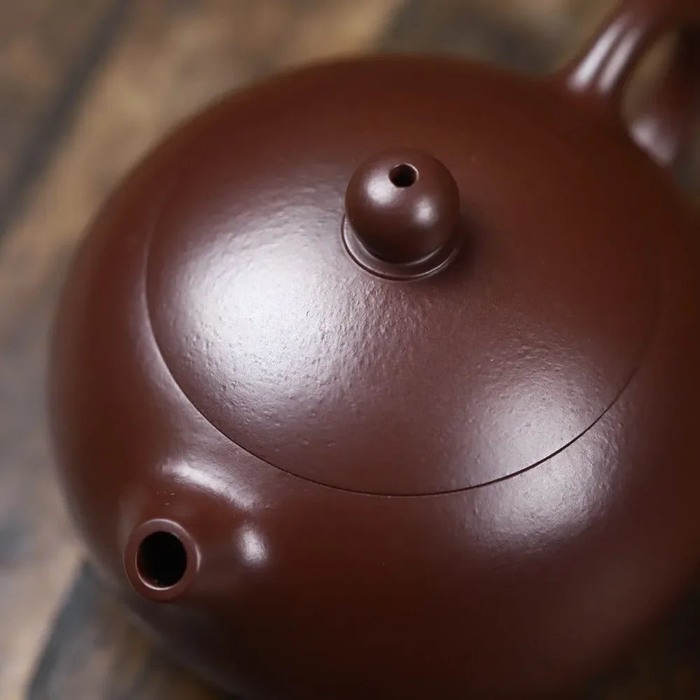 Full Handmade Yixing Zisha Teapot [Xishi Pot] (Zi Zhu Ni - 120/200ml) - YIQIN TEA HOUSE | yiqinteahouse.com | <200ml, full handmade zisha teapot, new arrival, plain smooth, teapot, teaware