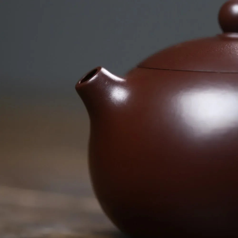 Full Handmade Yixing Zisha Teapot [Xishi Pot] (Zi Zhu Ni - 120/200ml) - YIQIN TEA HOUSE | yiqinteahouse.com | <200ml, full handmade zisha teapot, new arrival, plain smooth, teapot, teaware