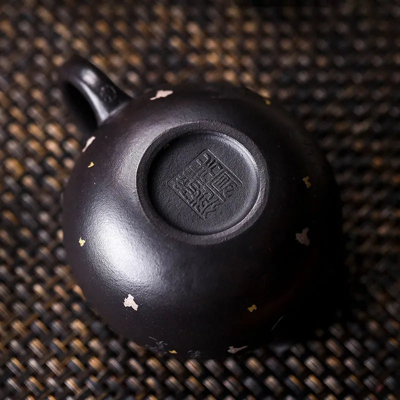 Full Handmade Yixing Zisha Teapot [Xixin Xishi] (Hei Luolan - 220ml) - YIQIN TEA HOUSE | yiqinteahouse.com | 200-300ml, full handmade zisha teapot, new arrival, teapot, teaware