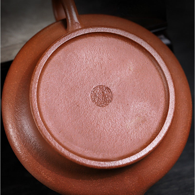 Full Handmade Yixing Zisha Teapot [Xu Bian] (Hong Jiang Po Ni - 430ml) - YIQIN TEA HOUSE | yiqinteahouse.com | >300ml, full handmade zisha teapot, new arrival, teapot, teaware