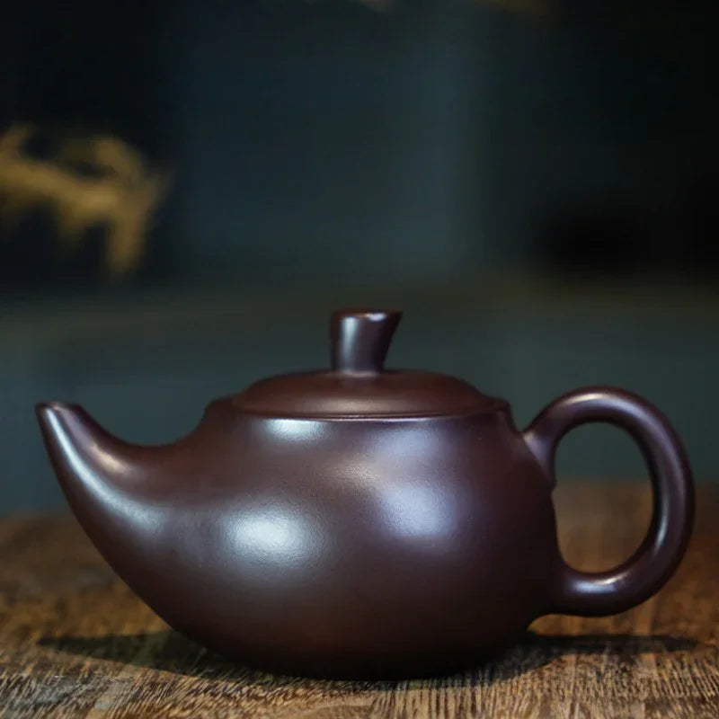 Teko Yixing Zisha Buatan Tangan Sepenuhnya [Periuk Yandou] (Lao Zi Ni - 180ml)
