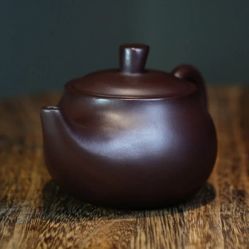 Teko Yixing Zisha Buatan Tangan Sepenuhnya [Periuk Yandou] (Lao Zi Ni - 180ml)