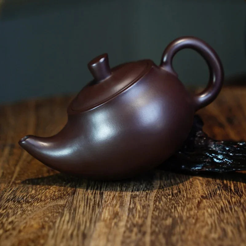 Teko Yixing Zisha Buatan Tangan Sepenuhnya [Periuk Yandou] (Lao Zi Ni - 180ml)