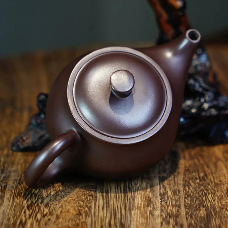 Teko Yixing Zisha Buatan Tangan Sepenuhnya [Periuk Yandou] (Lao Zi Ni - 180ml)