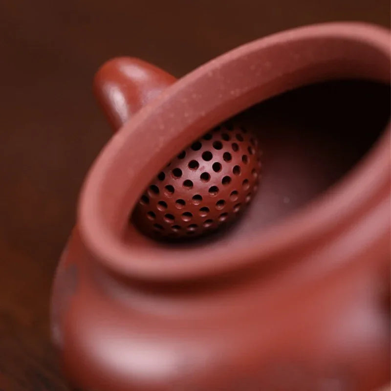 Teko Zisha Yixing Buatan Tangan Sepenuhnya [Periuk Yi Jiangnan Fanggu] (Dahongpao - 170ml)