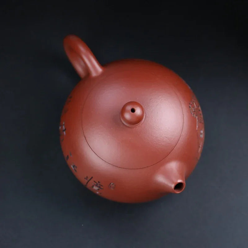 Teko Zisha Yixing Buatan Tangan Sepenuhnya [Yi Jiangnan Xishi Pot] (Dahongpao - 200ml)