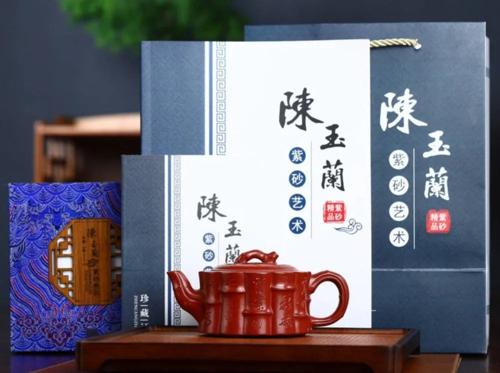 Full Handmade Yixing Zisha Teapot [Yi Kun Zhu Pot] (Dahongpao - 260ml) - YIQIN TEA HOUSE | yiqinteahouse.com | 200-300ml, full handmade zisha teapot, new arrival, teapot, teaware