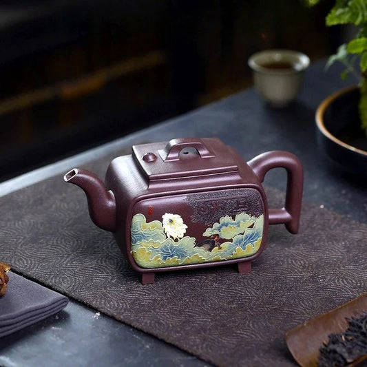 Teko Zisha Yixing Buatan Tangan Sepenuhnya [Yi Mai Xiang Cheng] (Tian Qing Zi Ni - 520ml)