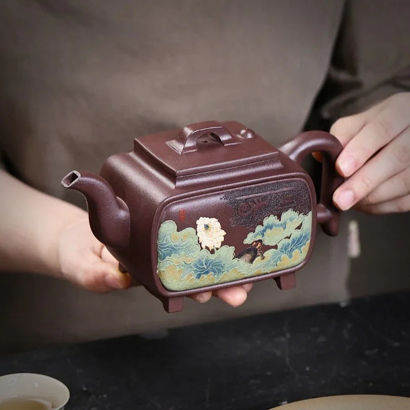 Teko Zisha Yixing Buatan Tangan Sepenuhnya [Yi Mai Xiang Cheng] (Tian Qing Zi Ni - 520ml)