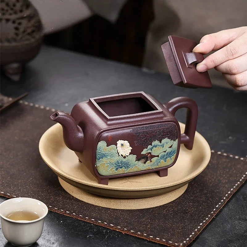 Teko Zisha Yixing Buatan Tangan Sepenuhnya [Yi Mai Xiang Cheng] (Tian Qing Zi Ni - 520ml)