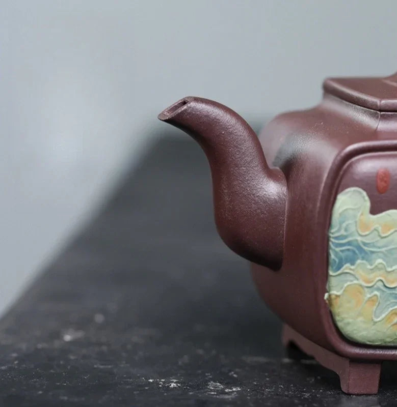 Teko Zisha Yixing Buatan Tangan Sepenuhnya [Yi Mai Xiang Cheng] (Tian Qing Zi Ni - 520ml)