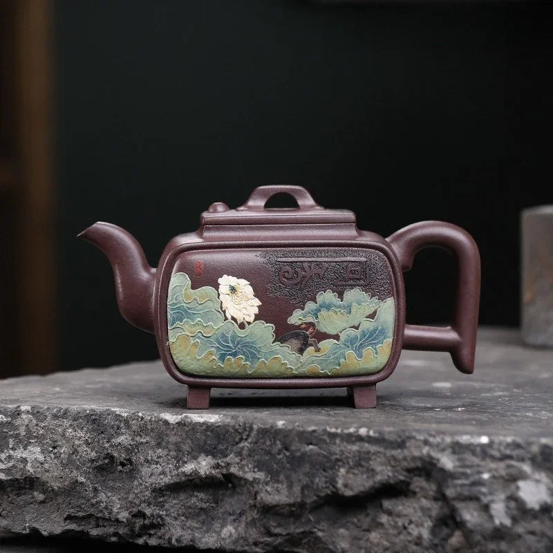 Teko Zisha Yixing Buatan Tangan Sepenuhnya [Yi Mai Xiang Cheng] (Tian Qing Zi Ni - 520ml)