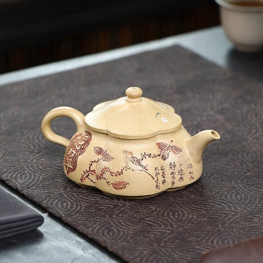 Teko Yixing Zisha Buatan Tangan Sepenuhnya [Yin Cui] (Bensan Lu Ni - 120ml)