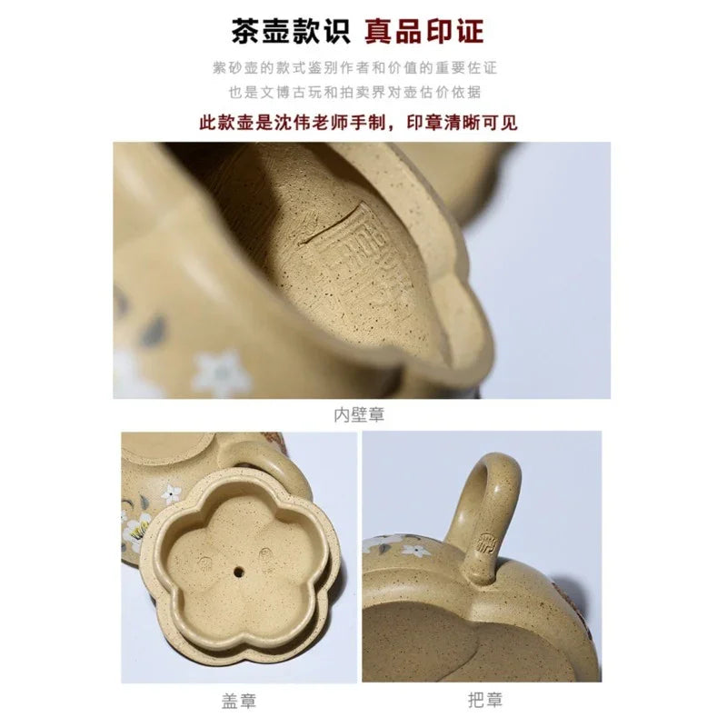 Teko Yixing Zisha Buatan Tangan Sepenuhnya [Yin Cui] (Bensan Lu Ni - 120ml)