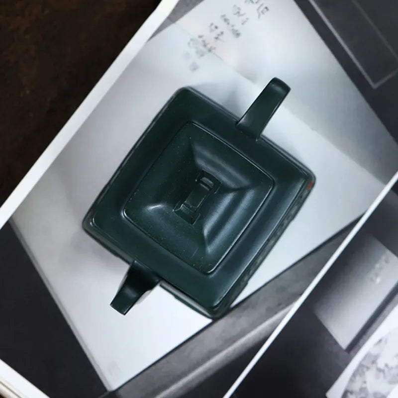 Full Handmade Yixing Zisha Teapot [Yin Zhi Qingxin] (Feicui Lu Ni - 300ml) - YIQIN TEA HOUSE | yiqinteahouse.com | 200-300ml, full handmade zisha teapot, new arrival, teapot, teaware