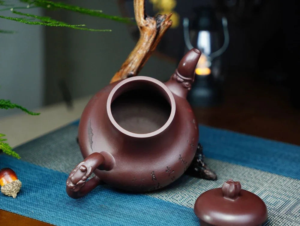 Teko Zisha Yixing Buatan Tangan Sepenuhnya [Periuk Yinlu] (Di Cao Qing - 510ml)