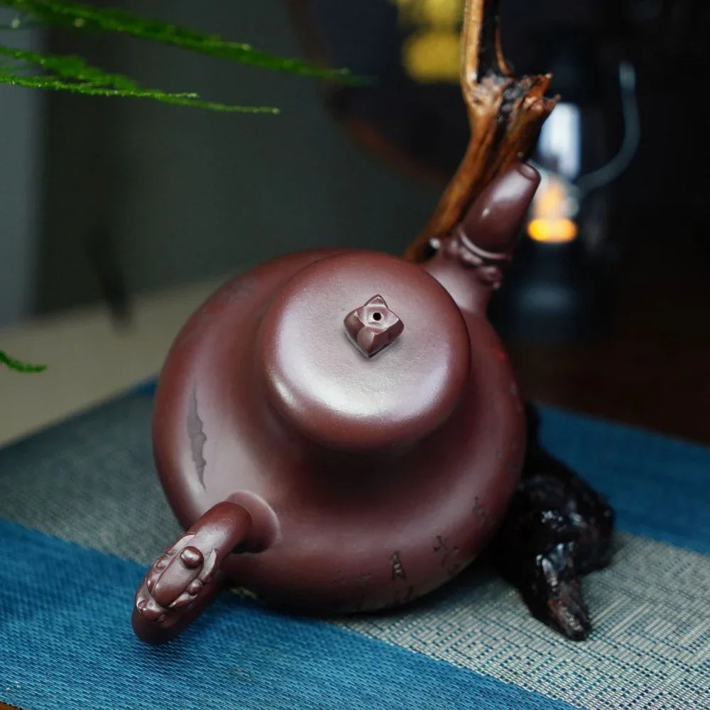 Teko Zisha Yixing Buatan Tangan Sepenuhnya [Periuk Yinlu] (Di Cao Qing - 510ml)