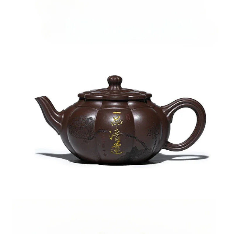Teko Zisha Yixing Buatan Tangan Sepenuhnya [Yipin Qing Lian] (Lao Ge Zi Ni - 350ml)