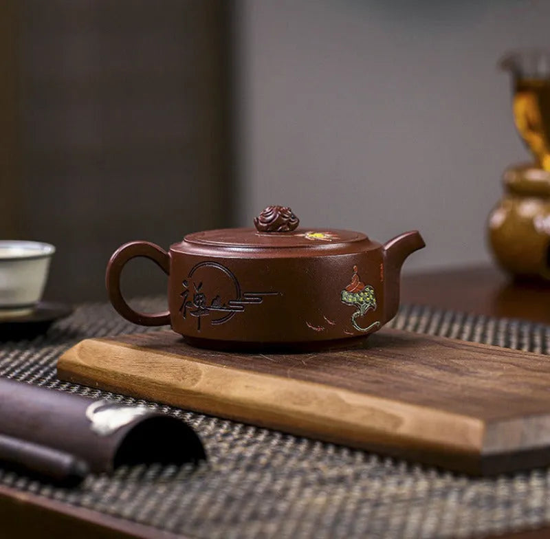 Full Handmade Yixing Zisha Teapot [Yiqie You Wei] (Zi Ni - 250ml) - YIQIN TEA HOUSE | yiqinteahouse.com | 200-300ml, full handmade zisha teapot, new arrival, teapot, teaware