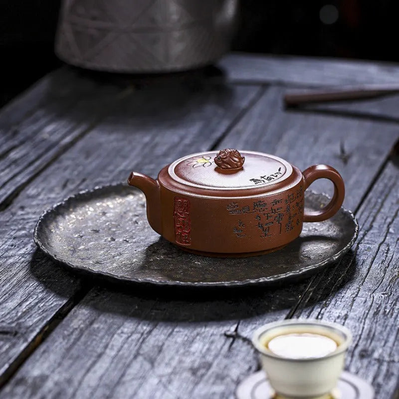 Full Handmade Yixing Zisha Teapot [Yiqie You Wei] (Zi Ni - 250ml) - YIQIN TEA HOUSE | yiqinteahouse.com | 200-300ml, full handmade zisha teapot, new arrival, teapot, teaware