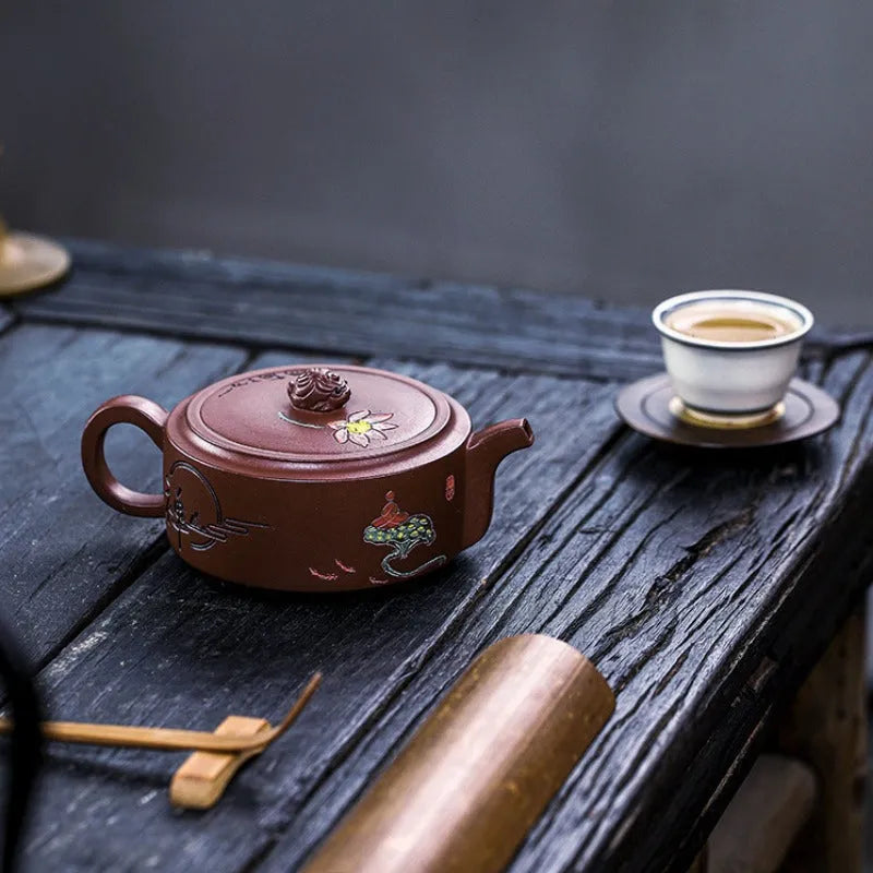 Full Handmade Yixing Zisha Teapot [Yiqie You Wei] (Zi Ni - 250ml) - YIQIN TEA HOUSE | yiqinteahouse.com | 200-300ml, full handmade zisha teapot, new arrival, teapot, teaware