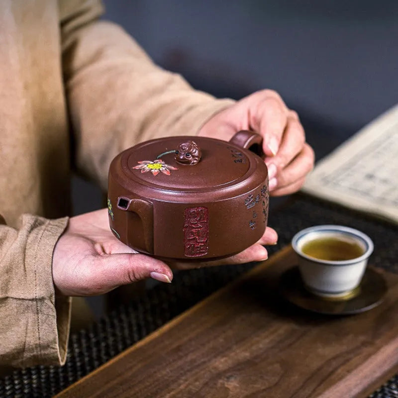 Full Handmade Yixing Zisha Teapot [Yiqie You Wei] (Zi Ni - 250ml) - YIQIN TEA HOUSE | yiqinteahouse.com | 200-300ml, full handmade zisha teapot, new arrival, teapot, teaware