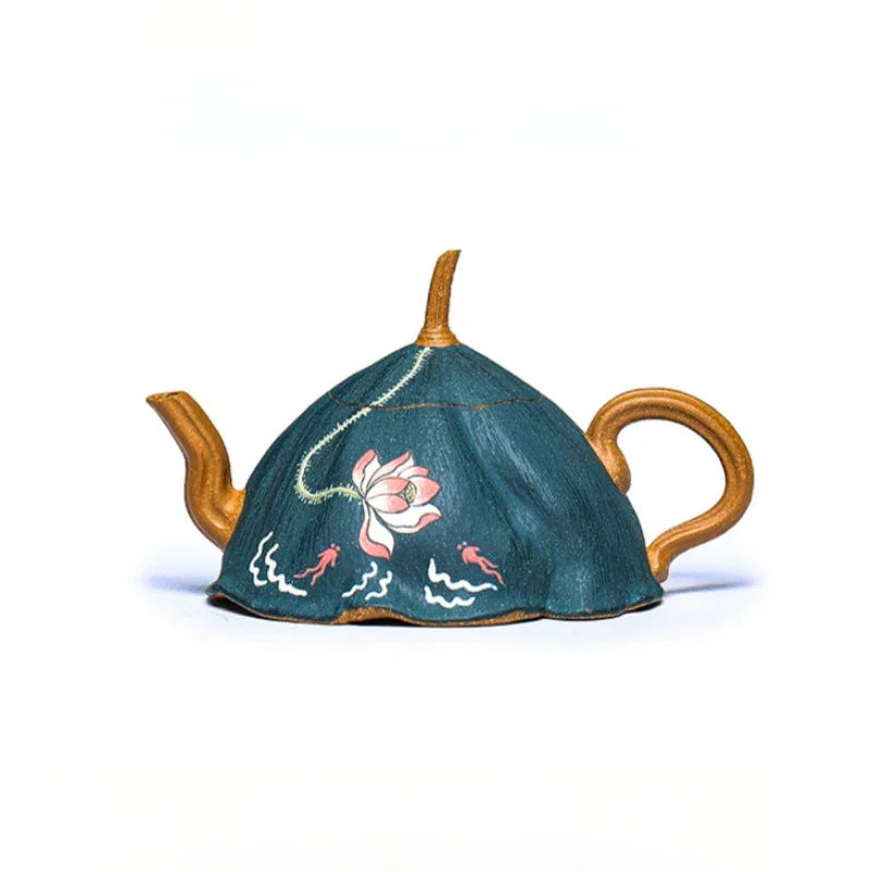 Teko Yixing Zisha Buatan Tangan Sepenuhnya [Yu Lian Hua Wu] (Duan Ni - 100ml)