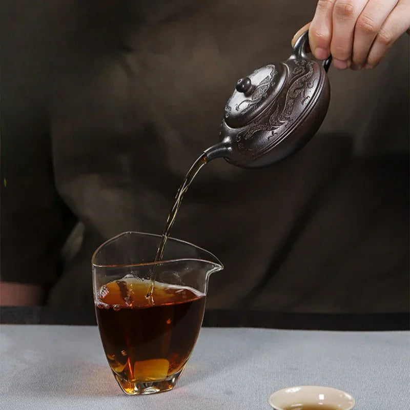 Full Handmade Yixing Zisha Teapot [Yu Yuan] (Tian Qing Ni - 180ml) - YIQIN TEA HOUSE | yiqinteahouse.com | <200ml, full handmade zisha teapot, teapot, teaware