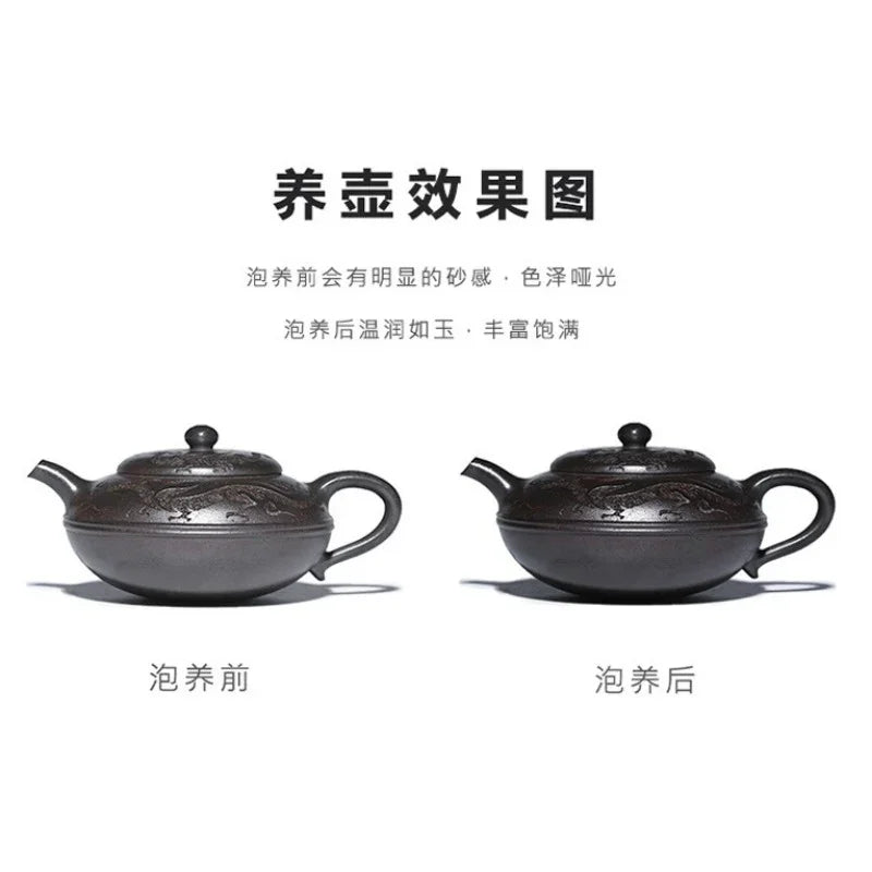 Full Handmade Yixing Zisha Teapot [Yu Yuan] (Tian Qing Ni - 180ml) - YIQIN TEA HOUSE | yiqinteahouse.com | <200ml, full handmade zisha teapot, teapot, teaware