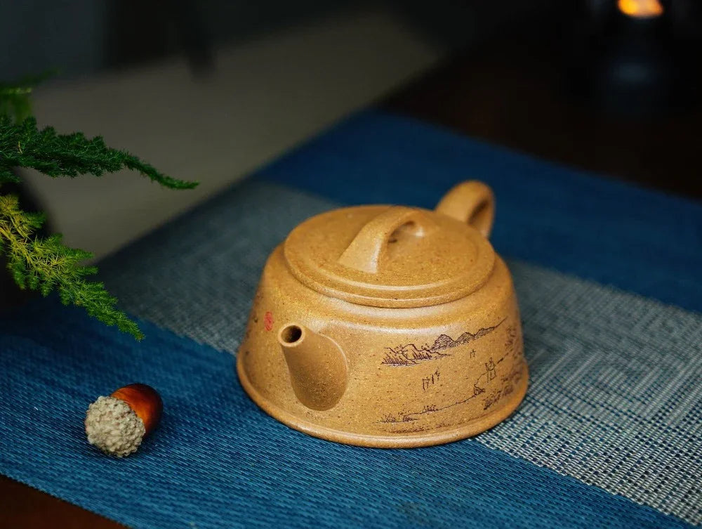 Full Handmade Yixing Zisha Teapot [Yu Zhao Pot] (Wucai Lao Duan Ni - 170ml) - YIQIN TEA HOUSE | yiqinteahouse.com | <200ml, full handmade zisha teapot, teapot, teaware