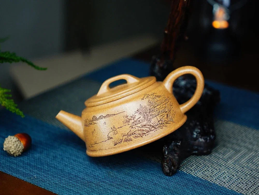 Full Handmade Yixing Zisha Teapot [Yu Zhao Pot] (Wucai Lao Duan Ni - 170ml) - YIQIN TEA HOUSE | yiqinteahouse.com | <200ml, full handmade zisha teapot, teapot, teaware