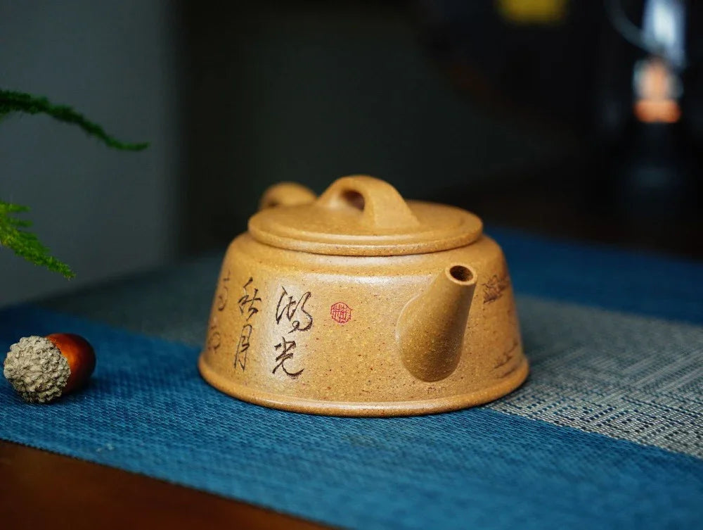 Full Handmade Yixing Zisha Teapot [Yu Zhao Pot] (Wucai Lao Duan Ni - 170ml) - YIQIN TEA HOUSE | yiqinteahouse.com | <200ml, full handmade zisha teapot, teapot, teaware