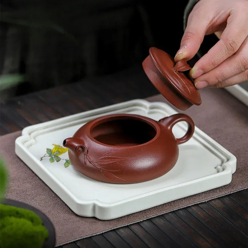 Teko Zisha Yixing Buatan Tangan Sepenuhnya [Yu Zhu] (Hong Pi Long - 140ml)