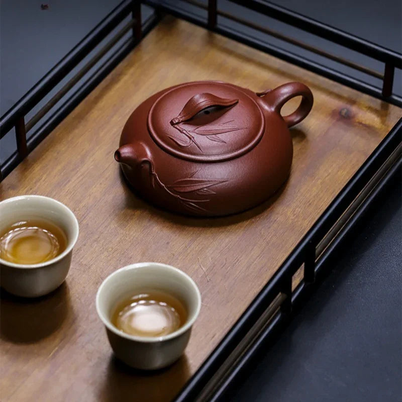 Teko Zisha Yixing Buatan Tangan Sepenuhnya [Yu Zhu] (Hong Pi Long - 140ml)