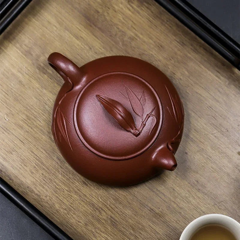 Teko Zisha Yixing Buatan Tangan Sepenuhnya [Yu Zhu] (Hong Pi Long - 140ml)