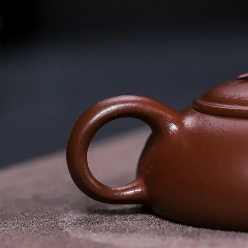 Teko Zisha Yixing Buatan Tangan Sepenuhnya [Yu Zhu] (Hong Pi Long - 140ml)